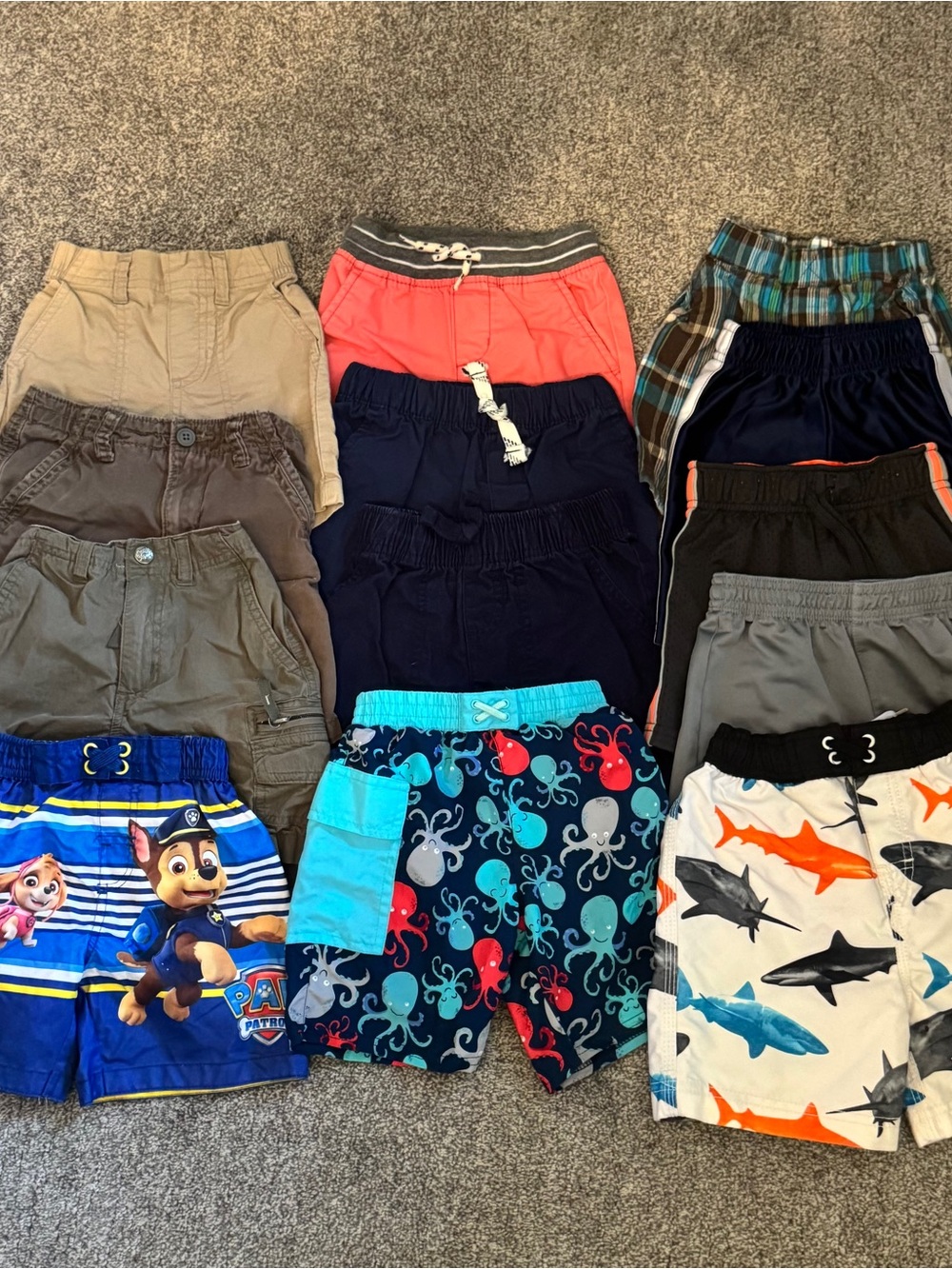 Bundle of Baby Boy Thirteen Summer  Shorts and Swim Trunks